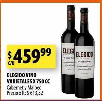 Punto Mayorista Elegido vino varietales oferta