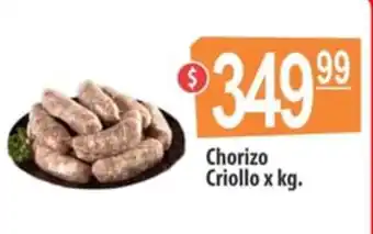 Autoservicio Capo Chorizo Criollo x kg oferta