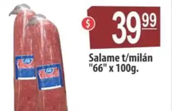 Autoservicio Capo 66 Salame t/milán x 100g oferta