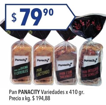 Panacity Pan Variedades x 410gr