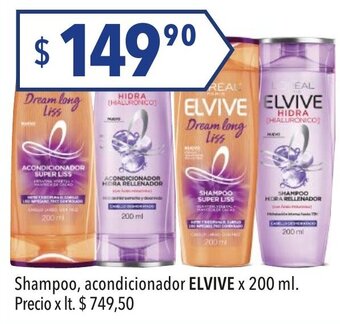 Hergo Elvive Shampoo, Acondicionador x 200ml oferta
