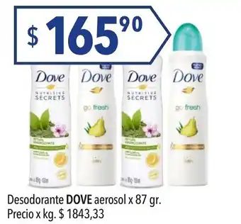 Hergo Dove Desodorante Aerosol x 87gr oferta