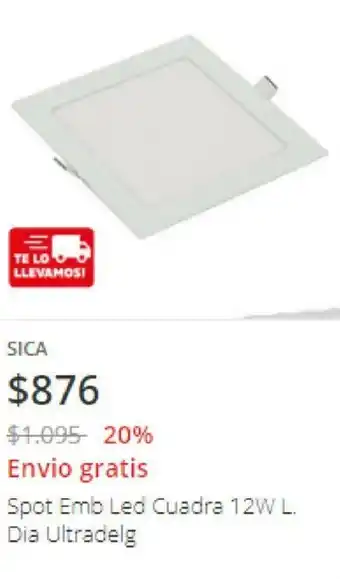 Easy Sica Spot Emb Led Cuadro 12W L Dia Ultradelg oferta