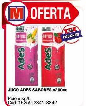 Maxiconsumo Jugo ades sabores x200cc oferta
