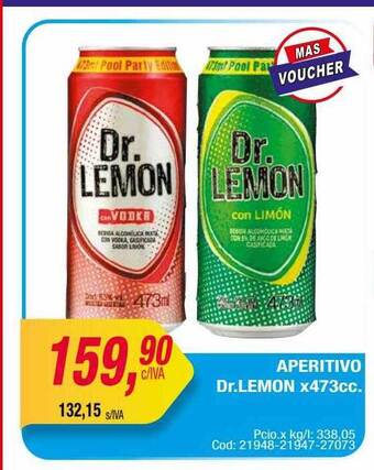 Maxiconsumo Aperitivo dr.lemon x473cc oferta