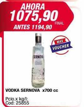 Maxiconsumo Vodka sernova x700cc oferta