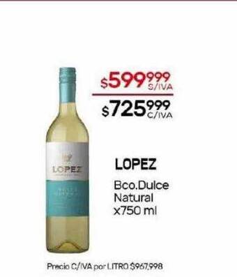 Nini Mayorista Lopez bco dulce natural oferta
