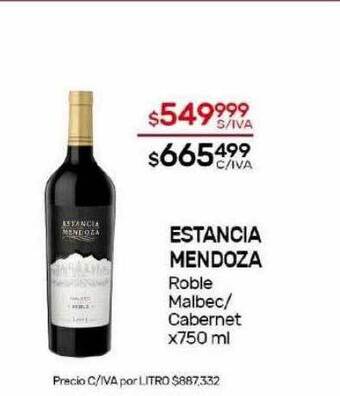 Nini Mayorista Estancia mendoza roble malbec cabernet oferta