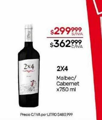 Nini Mayorista 2x4 malbec cabernet oferta