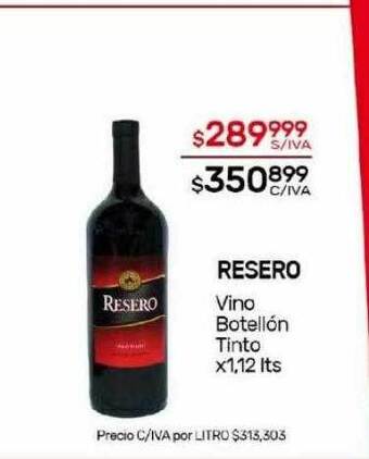 Nini Mayorista Resero vino botellón tinto oferta
