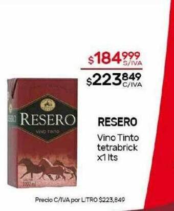 Nini Mayorista Resero vino tinto tetrabrick oferta