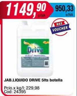 Maxiconsumo Jab.liquido drive 5lts botella oferta