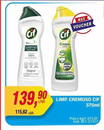 Maxiconsumo Limp. cremoso cif oferta