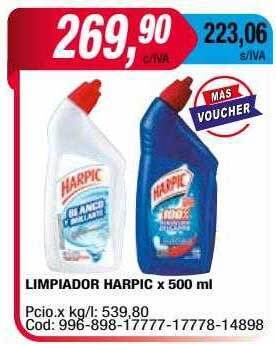 Maxiconsumo Limpiador harpic x 500 ml oferta