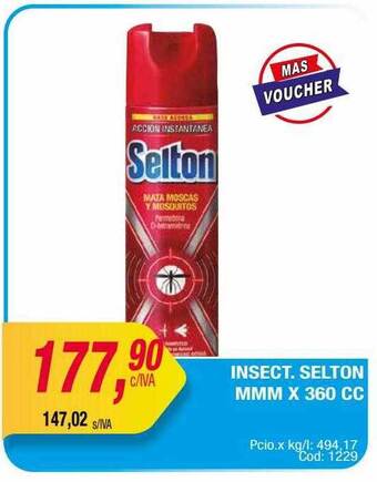 Maxiconsumo Insect. selton mmm x 360 cc oferta
