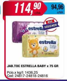 Maxiconsumo Jab. toc estrella baby x 75 gr oferta