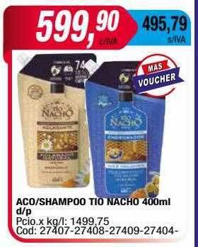 Maxiconsumo Aco-shampoo tio nacho 400ml d-p oferta