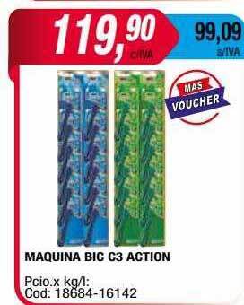 Maxiconsumo Maquina bic c3 action oferta