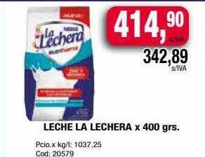 Maxiconsumo Leche la lechera x 400 gr oferta