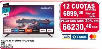 Maxiconsumo Smart tv hyundai 43 oferta