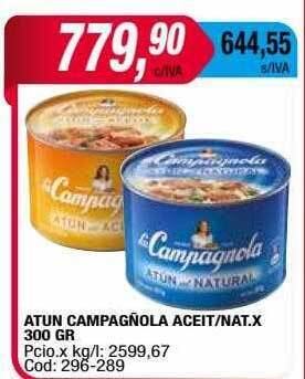 Maxiconsumo Atun campagñola aceit-nat.x 300 gr oferta