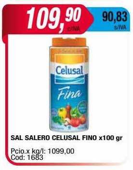 Maxiconsumo Sal salero celusal fino x100 gr oferta