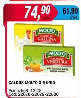 Maxiconsumo Caldos molto x 6 oferta