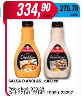 Maxiconsumo Salsa d.anclas x360 cc oferta