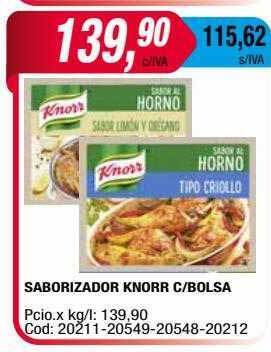 Maxiconsumo Saborizador knorr c-bolsa oferta