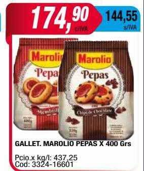 Maxiconsumo Gallet.marolio pepas x 400 grs oferta