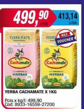 Maxiconsumo Yerba cachamate x 1kg oferta