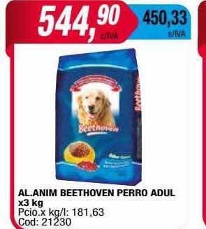 Maxiconsumo Al.anim beethoven perro adul x3 kg oferta