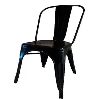 Easy Silla tolix negra garden life oferta