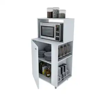 Easy Rack microondas especiero centro estant blanco 60x45x115 cm oferta
