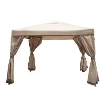 Easy Pergola metalica 3x3mt poly con cortinas oferta