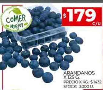 Supermercados DIA Arandanos x 125 G oferta