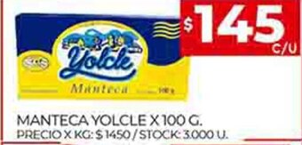 Supermercados DIA Manteca Yolcle X 100 G oferta