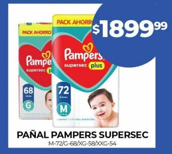 Supermercados Tadicor Pañal Pampers Supersec oferta