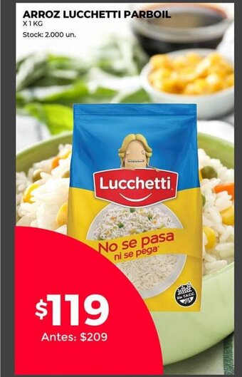 Supermercados Tadicor Arroz Lucchetti Parboil oferta