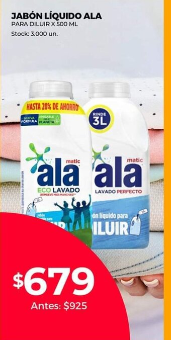 Supermercados Tadicor Jabón Líquido ALA oferta