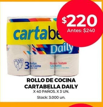 Supermercados Tadicor Rollo de Cocina Cartabella Daily oferta