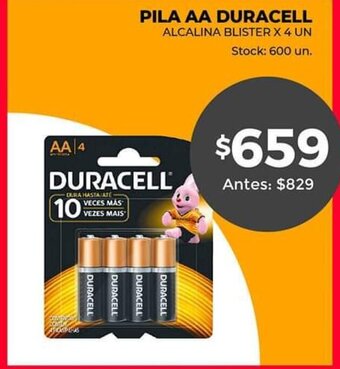 Supermercados Tadicor Pila AA Duracell oferta