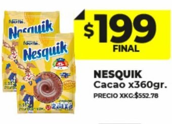 Supermayorista Vital Nesquik Cacao x 360gr oferta