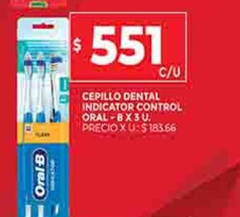 Supermercados DIA Cepillo Dental Indicator Control Oral- B X 3 U oferta