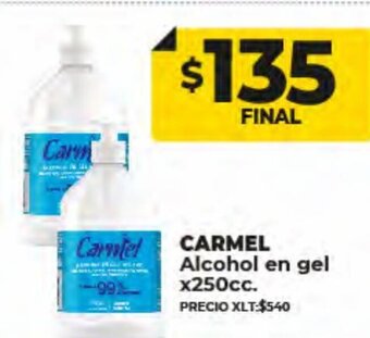 Supermayorista Vital Carmel Alcohol en Gel x 250cc oferta