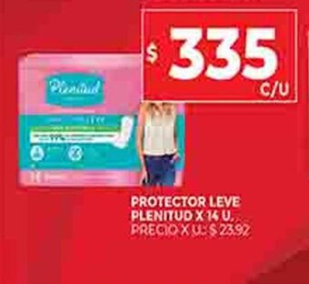 Supermercados DIA Protector Leve Plenitud X 14 U oferta
