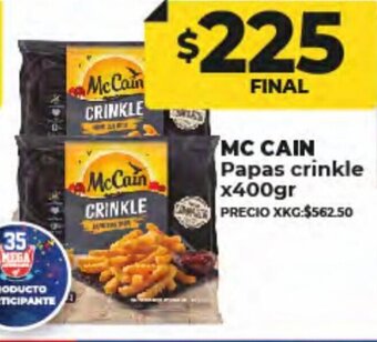 Supermayorista Vital Mc Cain Papas Crinkle x 400gr oferta