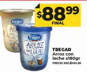 Supermayorista Vital Tregar Arroz Con Leche x 180gr oferta