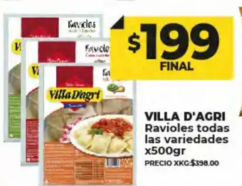 Supermayorista Vital Villa D'Agri Ravioles Todas Las Variedade x 500gr oferta
