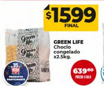 Supermayorista Vital Green Life Choclo Congelado x 2.5kg oferta
